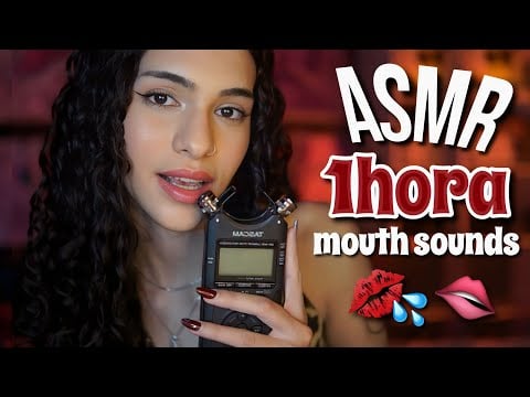 ASMR: 1 HORA DE SONS DE BOCA PARA DERRETER SEU CEREBRO 🧠😴 TASCAM DR-50x