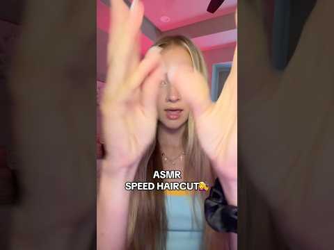 2x SPEED HAIRCUT 😫 #asmr #relax #asmrvideo #asmrsounds