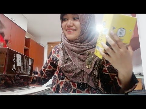 [ASMR] tapping random boxes (Indonesian food products)