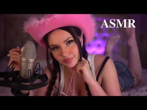 Relaxing You with pink triggers & mouth sounds | ASMR 4K