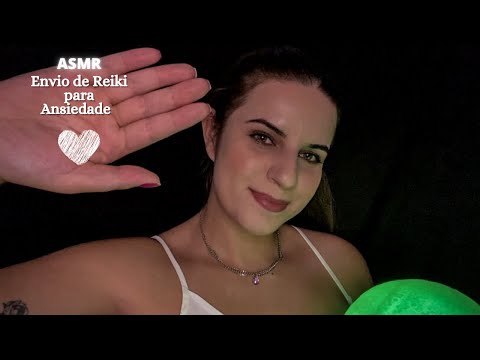 ASMR - ENVIO DE REIKI para ANSIEDADE | Enviando energias pra acalmar o seu coração ❤️