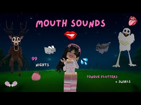 Roblox ASMR 👅- 99 Nights in the Forrest with Ultimate Mouth Sounds
