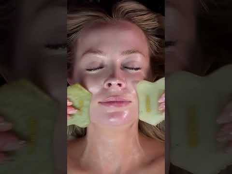 Ultimate Spa Facials: Extractions, Masks, & Jade Gua Sha Magic! #shorts