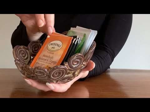 Tingly tea assortment: slow and gentle ASMR (whispering)