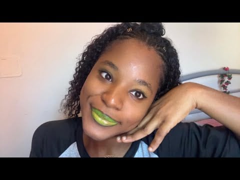 ASMR- Yellow Makeup Application & Gum Chewing ✨