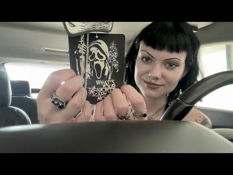 ASMR | Simple Random Lofi Triggers In My Car 🖤🚙 tapping, scratching, tracing, etc.