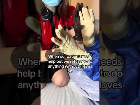 WE NEED TO DO SOME PREP BEFORE THE EXAM!! #medicalexam #latexgloves #nursegloves