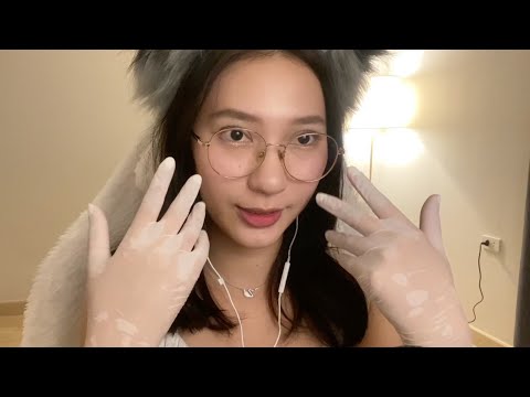 ASMR LATEX GLOVES RELAX SOUNDS [ No Talking ] - RAINIE ASMR