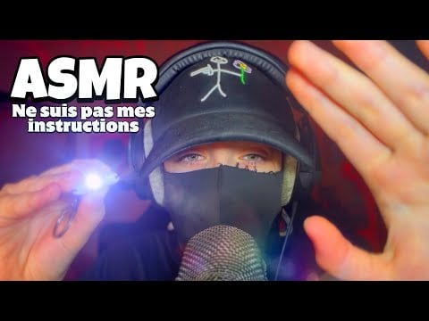 ASMR Français • NE SUIS PAS MES INSTRUCTIONS VISUELLES POUR DORMIR ! 😴 