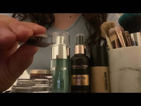 lofi asmr doing your makeup 😴 applying on camera | no talking will help u fall asleep 
