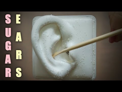 [노토킹 ASMR] 바스락 설탕 귀청소 Sugar Covered Ear Cleaning l Crunch Sounds l Visual Tingles