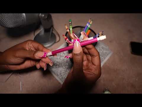 ASMR Coloring & Hard Candy Sounds