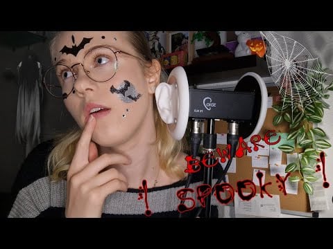 Halloween special: Mouth sounds, tapping and CREEPY bedtime story (spooky)