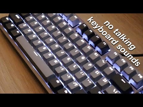 background ASMR | typing on a mechanical keyboard (no talking)