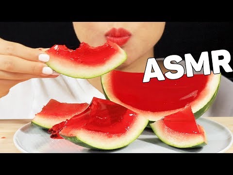 ASMR JELLO WATERMELON 젤로수박 수박젤리🍉 먹방 | MINEE EATS