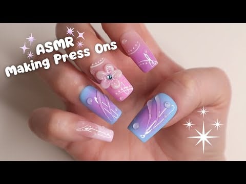 ASMR Make a Press On Set with Me 💅🏼 Whispered Voiceover