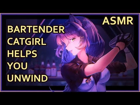 Catgirl Bartender Gives You Special Treatment | ASMR | [sci-fi] [ice] [water]