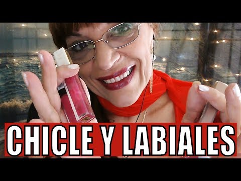 ASMR MASTICANDO CHICLE Y APLICANDO LABIALES💋CHEWING GUM AND MOUTH SOUNDS👄