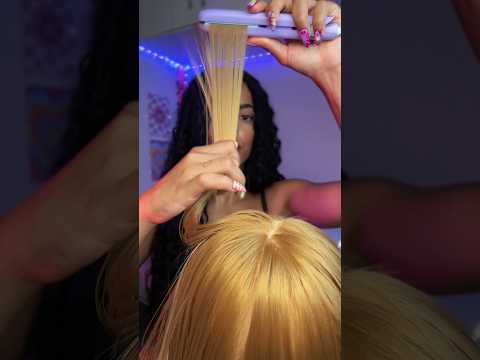Pranchando seu cabelo #asmrbrasil #visualtingle #triggersforsleep