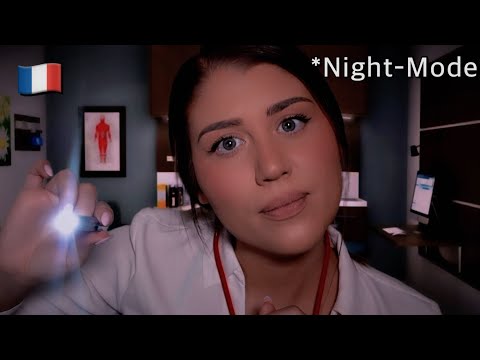 ASMR Roleplay | Cranial Nerve Exam (French Accent) 🇫🇷 Night Mode