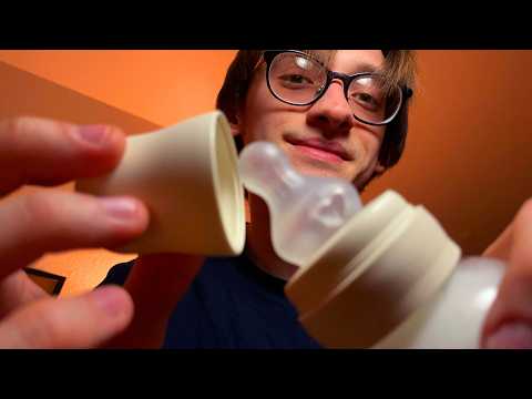 asmr taking care of you on my lap ☁️ (milk bottle, pacifier, hair scratching)
