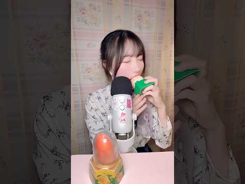 과일 모양 아이스크림 프로즌 소르베 먹어보기 🍑🥭 #asmr #shorts