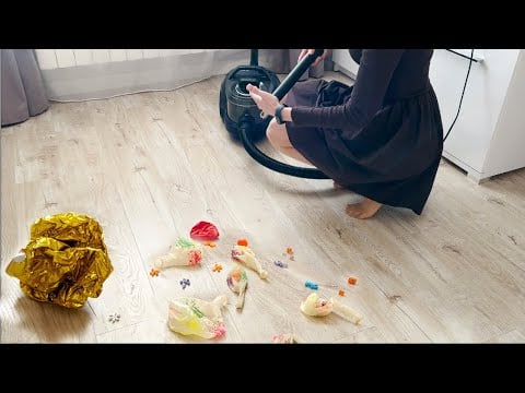Vacuumed the balloons. Something went wrong. What the Bosch BGS21X320 vacuum cleaner can do