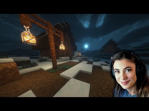 ASMR | Minecraft Longplay (Relaxing Soft-Spoken) Cozy Lodge in Snowy Biome