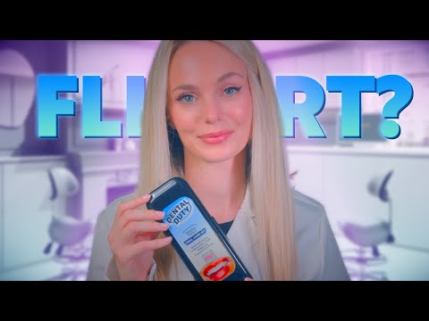 FLIRTY DENTIST HAS CRUSH 🦷 DENTAL CLEANING, EXAM, & TEETH WHITENING (ASMR)