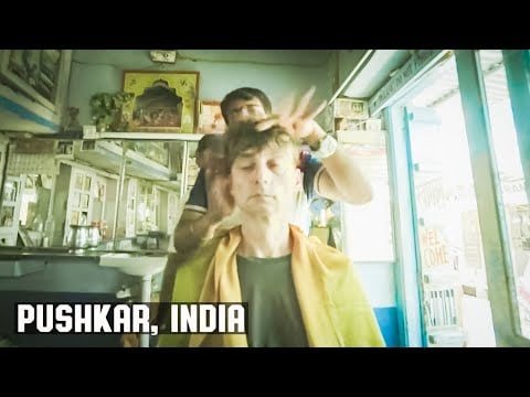 💈Amazing Indian Wet Shave & Head Massage By Mr. Turbo Power Hands | Pushkar India