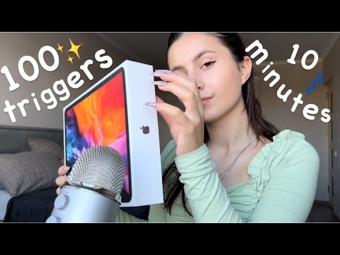 Asmr 100 triggers in 10 minutes 🪐Asmr sleep 😴 #asmr #asmrsleep #asmrtriggers