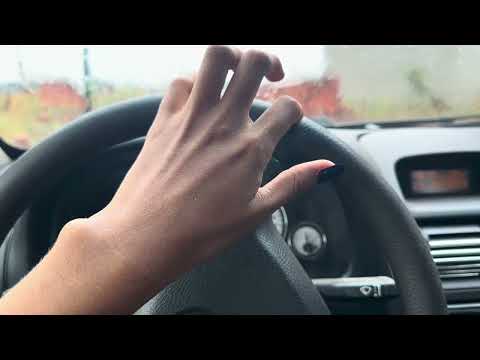 ASMR NO CARRO / CHUVA/ tapping #asmr