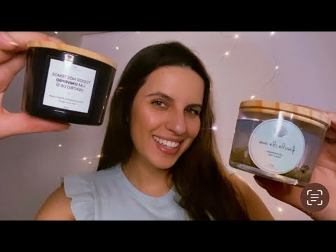 ASMR - MOSTRANDO A COLEÇÃO DE VELAS DA MINHA LOJINHA 🤍