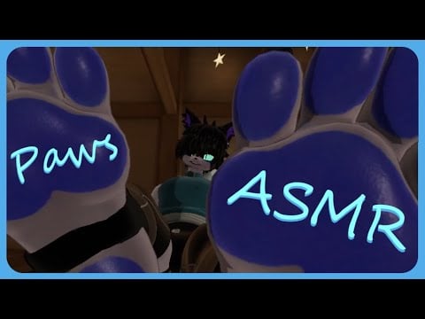Furry ASMR | Footpaw movements with rain | no talking