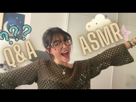 ASMR Lofi Q&A Answering your questions!!! Where am I from? How old am I?… Whispering + hand sounds🫶🏻