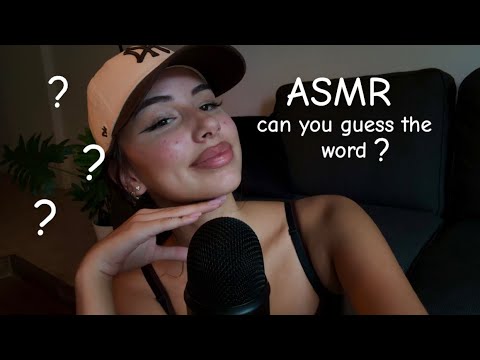 ASMR guess the inaudible words?! 