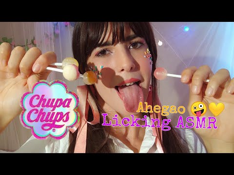 ASMR 6# Lollipop ASMR. Chupachups. Licking Sounds. AHEGAO.