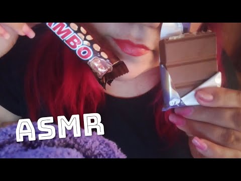 ASMR-Comiendo Chocolates😜🍫 parte2/EnEspañol(Final inesperado con chicle💨🤪🥴🥵