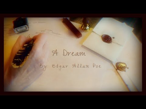 ASMR | Soft Spoken Poetry Reading | A Dream by: Edgar Allan Poe