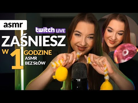 ZAŚNIESZ W GODZINĘ! ASMR bez słów TWITCH LIVE