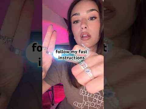 follow my fast instructions (from my TikTok) #asmrsounds #tingles #fastandaggressive #fastasmr #asmr