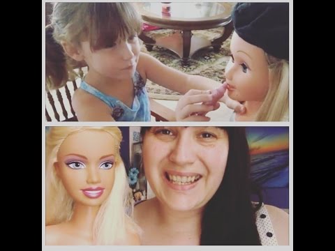 *last week of DAILY vids before my break from you tube* Barbie Make up Collab with 6 year old Rori