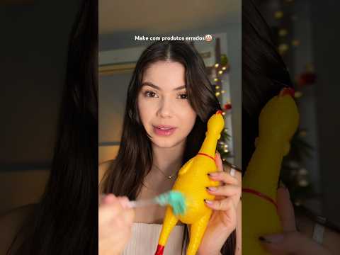 Asmr Make com produtos errados 🤡 #asmr #asmrmaquiagem #makeup #asmrtiktoks