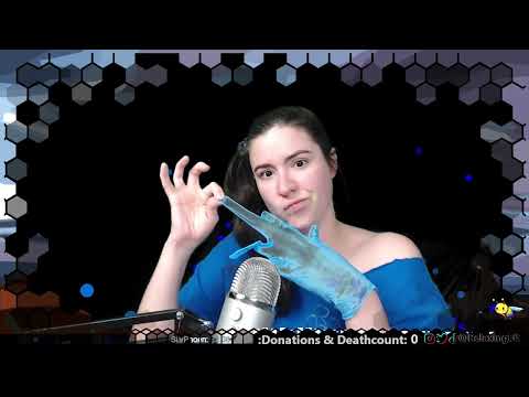 ASMR - Taking Off Little Blue Medical Gloves