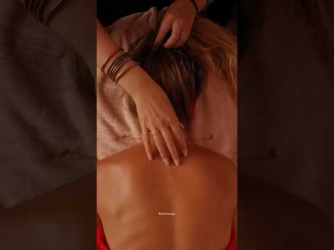 40 min no talking back attention exclusively on Patreon 😴 link in bio #asmrnotalking #asmrmassage