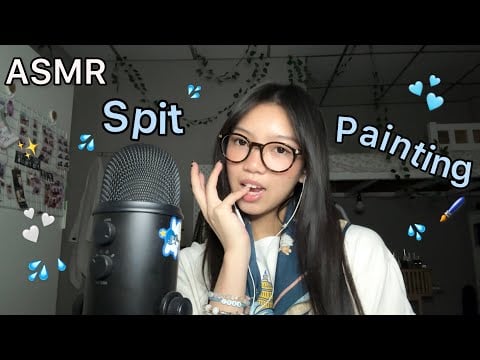 ASMR|Spit Painting💦🖌️