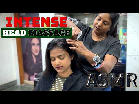 Intense Head & Back Massage To Relief Anxiety & Insomnia || New Indian Masseuse #asmr