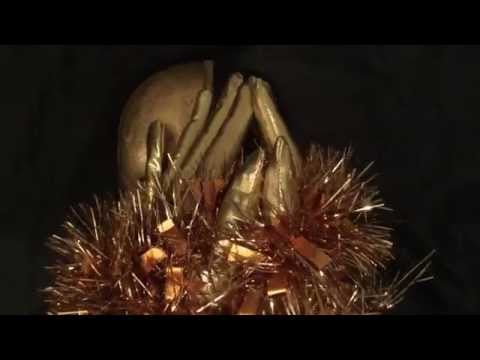Golden Gloves with rustling Garland and Latex Gloves [[ASMR]]