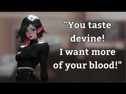 {Asmr} First time feeding with your sweet vampire [f4a] [gentle feeding] [aftercare] [worried]