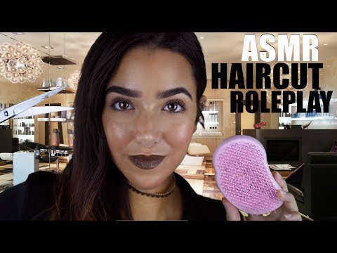 ASMR Haircut Role Play (Scalp Massage, Shaving, Hair Brushing, Hair Inspection, Shampoo...)